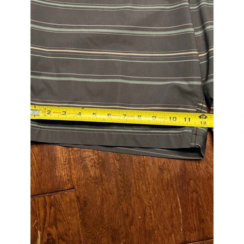 Salt Life SLX-QD‎ Vapor Stretch Hybrid Board Shorts Mens 38 Gray Striped 0272